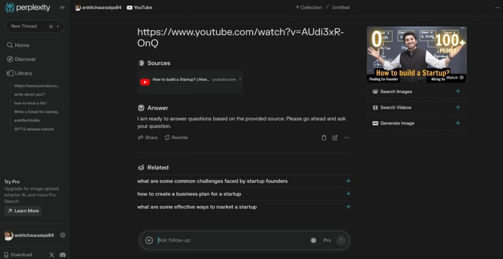 YouTube video prompt 