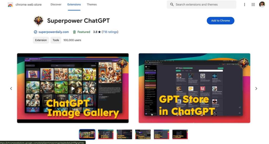 Superpower ChatGPT:chatGPT chrome Extension