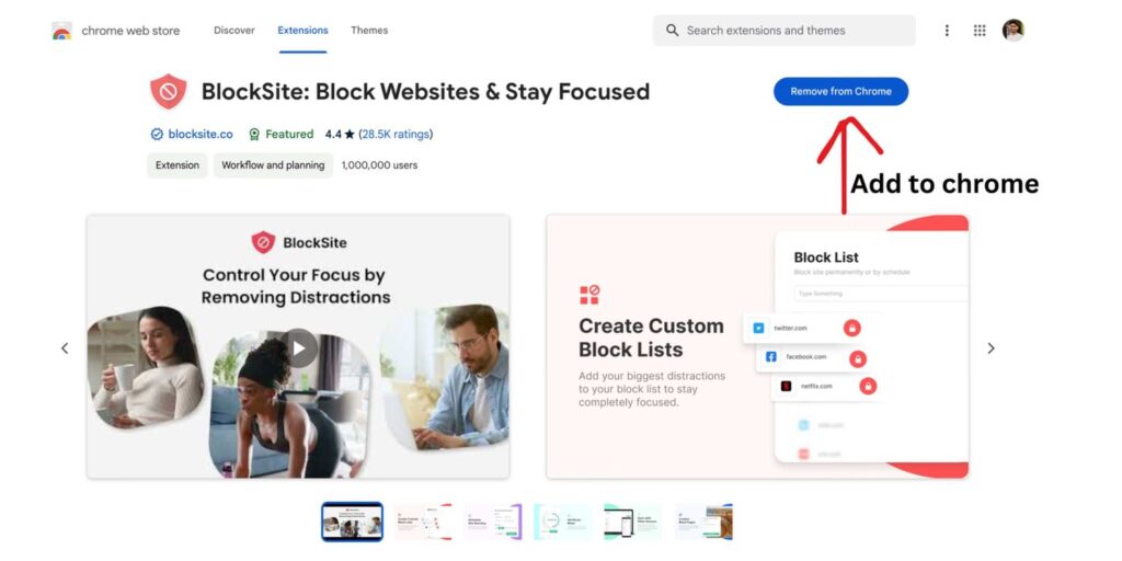 Block Site:Top 5 Chrome Extension